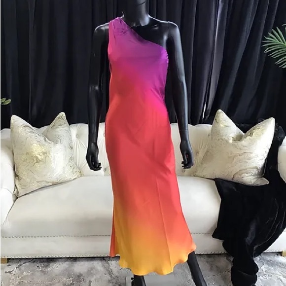 Sunset Dreams one shoulder Dress - Picture 1 of 5